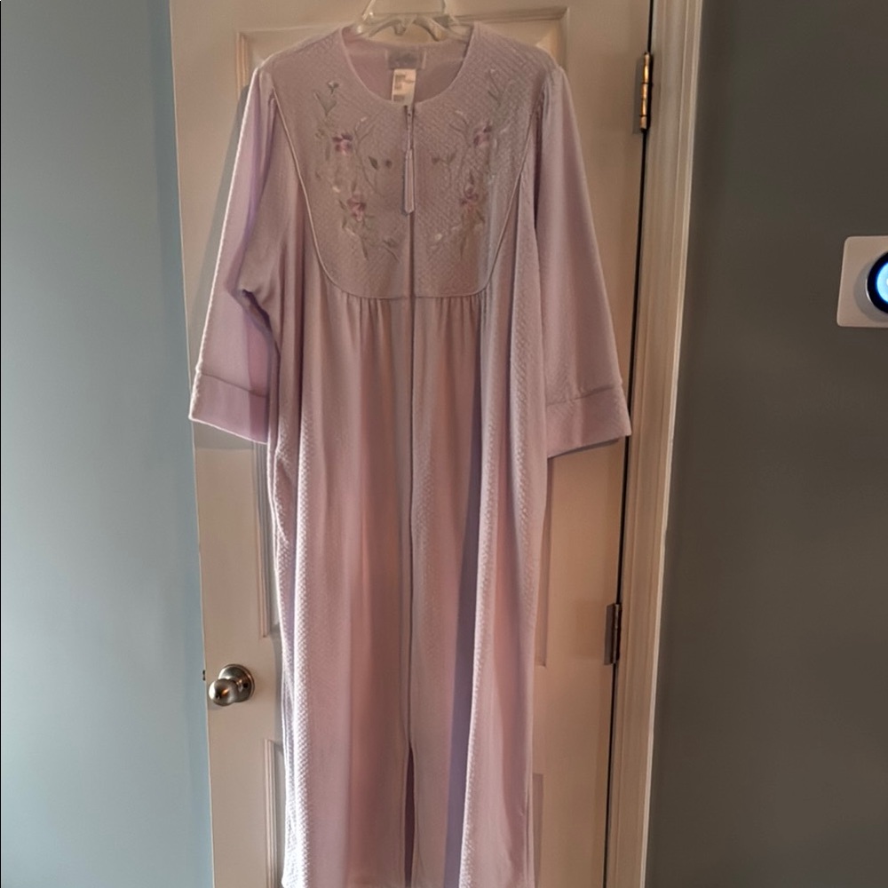 Lavender Embroidered Nightgown